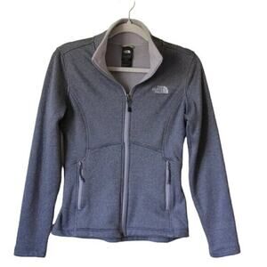 The North Face Agave Fleece Full Zip Jacket Charcoal Gray XS​ X Small